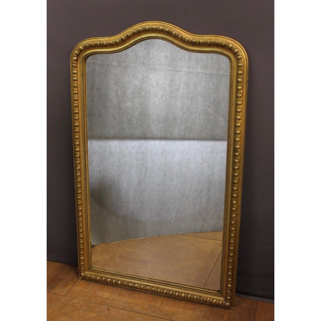 Ornamental & Decorative Materials Large 19th Century Gilded Stucco Mirror For Sale - Image 7 of 14