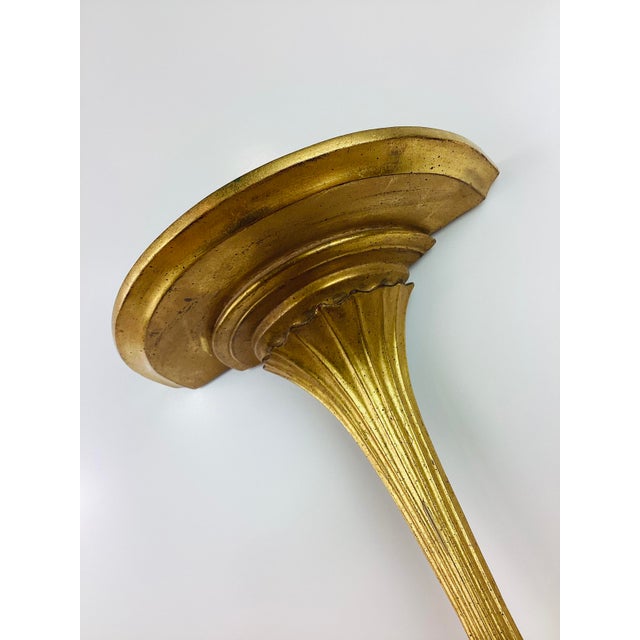 Art Deco Vintage 1940s Art Deco Gold Gilt Plaster Wall Shelf For Sale - Image 3 of 7