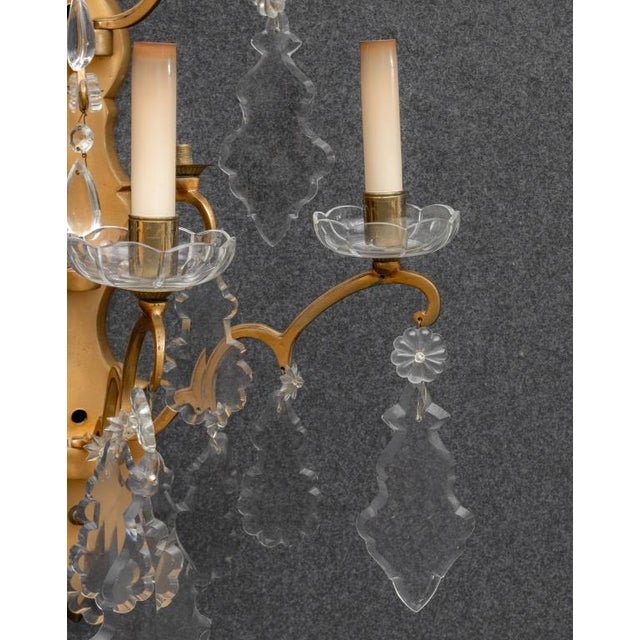 Regency Style Brass Five-Light Sconce For Sale - Image 4 of 6