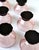 Pink 1930s Set of Art Deco Pink & Black Crystal Decanter & (6) Glasses. Czechoslovakia; Circa 1930 - Set of 7 For Sale - Image 8 of 8
