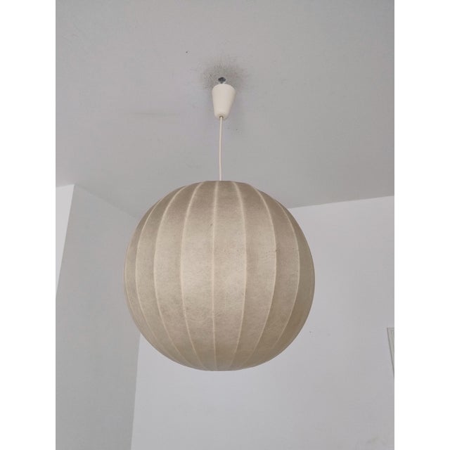 Awesome mid-century modern Cocoon pendant lamp from 1950s. Fantastic, contemporary design and eyecatcher for every room....