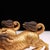 Solid Copper Gilt Pair of Golden Qilin Statues (Running Posture) - Auspicious Wealth-Drawing Bronze Qilin Figurines For Sale In Los Angeles - Image 6 of 9