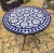 Metal Round Blue Mosaic Table With Moroccan Decor Art For Sale - Image 7 of 7