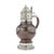 Brown 20th Century English Solid Silver & Tigerware Pottery Jug, 1910s For Sale - Image 8 of 8