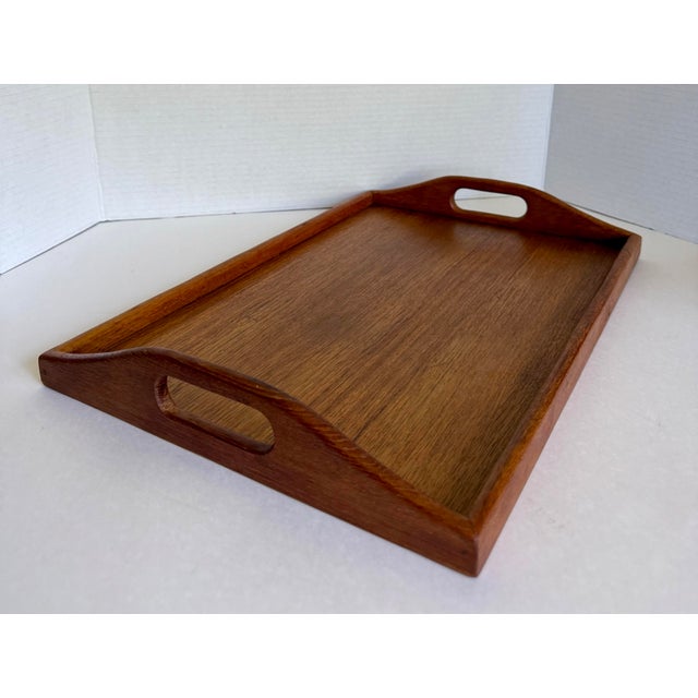1970s Vintage Winsome Wood Genuine Teak Serving Tray For Sale - Image 5 of 8
