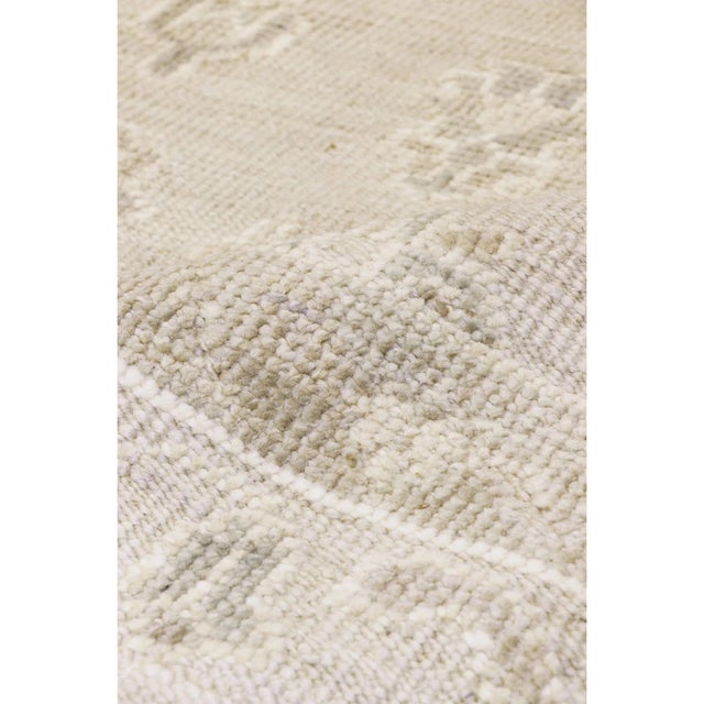 Oushak Wool Beige Area Rug, 12' 1'' X 14'11'' For Sale - Image 4 of 6