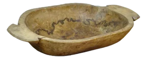 Handmade Wooden Dough Bowl, 1900s