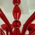 Red Murano Glass, Mid Century Modern, Chandelier Italy 1980s For Sale - Image 10 of 11