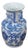 Chinese Chinoiserie Blue & White Porcelain Dragon Foo Dog Mantel Vase Urn For Sale