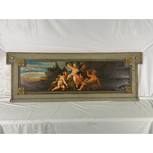 Wood Pair of 19th Century French Over-Doors Circa 1830 For Sale - Image 7 of 8