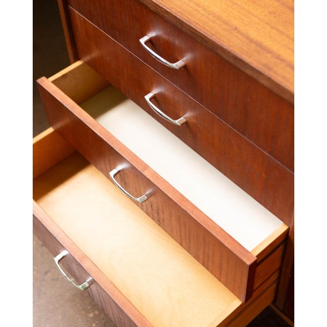 Brown Polish Mid-Century Mahogany Credenza, 1970s For Sale - Image 8 of 15