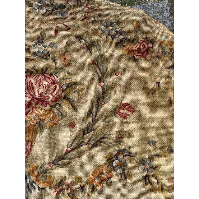 Textile French Needlepoint Tapestry Chair Cover, 1890s For Sale - Image 7 of 18