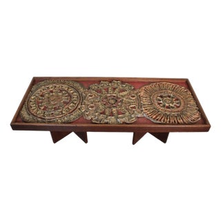 Mid 20th Century Resin Art Coffee Table For Sale