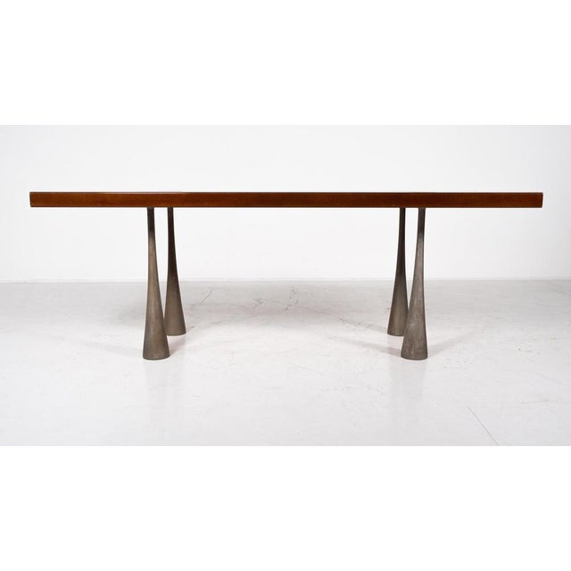 Large Dining Table attributed to Angelo Mangiarotti, Italy For Sale - Image 3 of 17