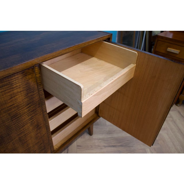 Mid-Century Dark Birch Sideboard, 1960s For Sale - Image 9 of 11