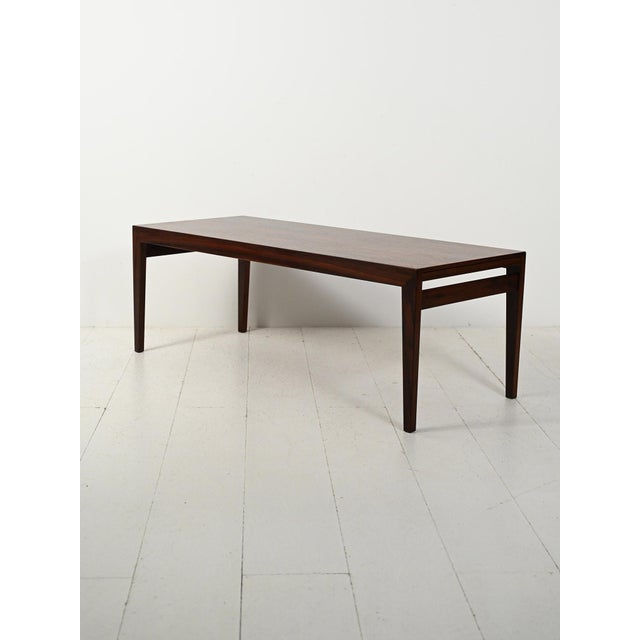 Severin Hansen Rosewood Coffee Table by Severin Hansen for Haslev Møbelsnedkeri, 1960s For Sale - Image 4 of 13