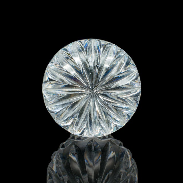 Vintage Ship's Merlot Decanter, English Crystal Glass, Wine, Spirit, Mid Century For Sale - Image 11 of 12