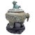 Fantastically beautiful 2-piece incense burner with lid and pedestal. This incense burner is extremely finely decorated...