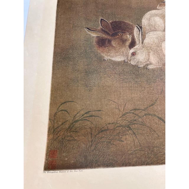 1970s Vintage Met Museum Rabbits Poster For Sale - Image 5 of 6