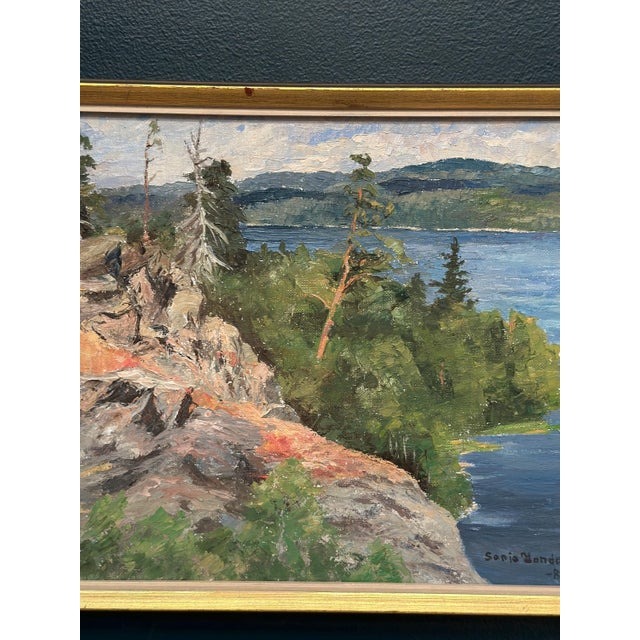 Sonia Yander, Landscape, 1983, Oil Painting on Canvas, Framed For Sale - Image 12 of 18