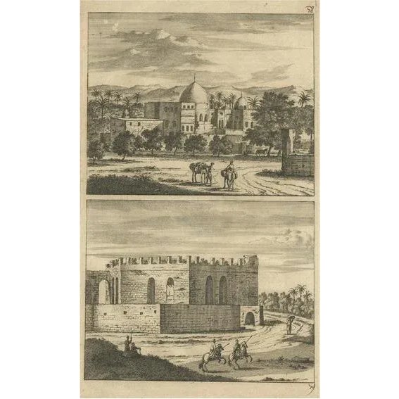 Aeg, Cairo in Egypt, 1698, Paper For Sale - Image 6 of 6