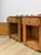 Mid 20th Century Pair of Rustic Pine Nightstands Drawer Arched Cabinet Door Scalloped European For Sale - Image 17 of 17