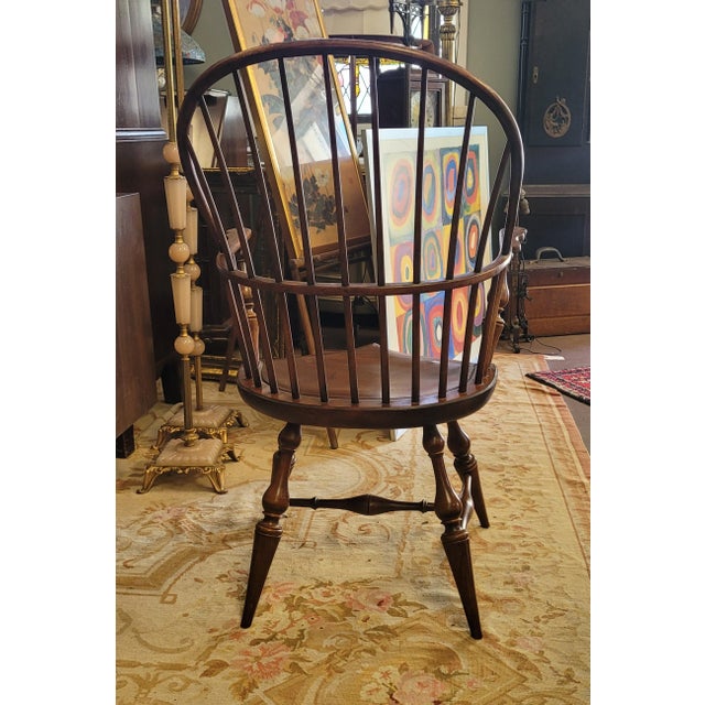 Richard Dimes Company 1970s D. R. Dimes Signed Continous Bow Back Arm Chair For Sale - Image 4 of 11