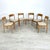 Dimensions: H 31.5” x W 18.3” x SD 16” x SH 18.5” Set of 6 Vintage Danish dining chairs designed by Henning Kjaernulf for...