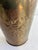 Vintage Embossed Grapevine Solid Brass Vase With Handles For Sale - Image 9 of 10