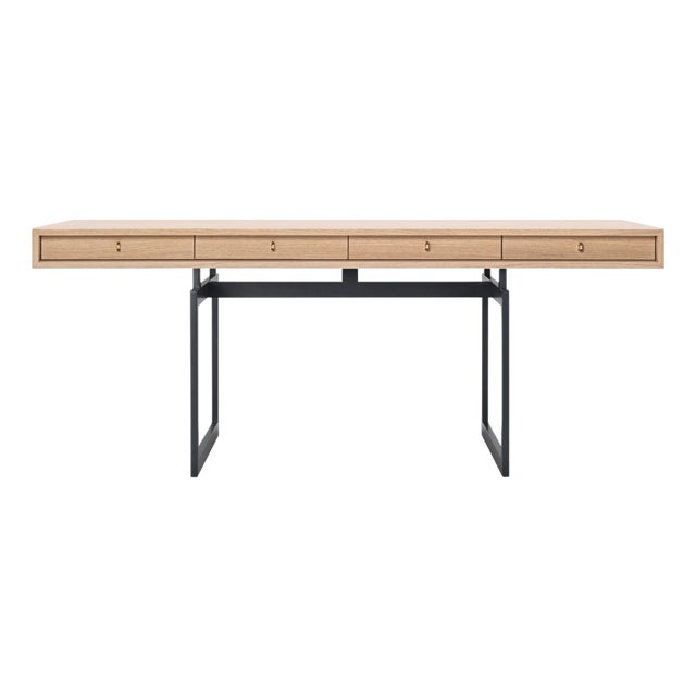 Dark Grey and Natural Oak Office Desk by Bodil Kjaer for Karakter For Sale