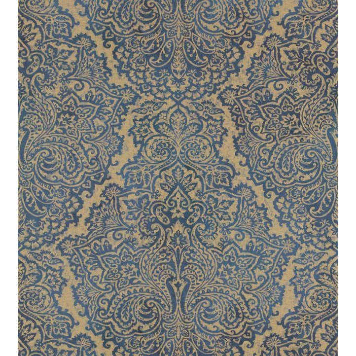 Aurelia Wallpaper - Blue - Sample | Chairish