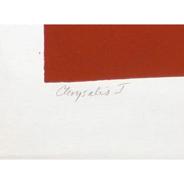 1980s "Chrysalis I" Abstract Signed Numbered Serigraph Art Print by Jim Boutwell For Sale In Denver - Image 6 of 9