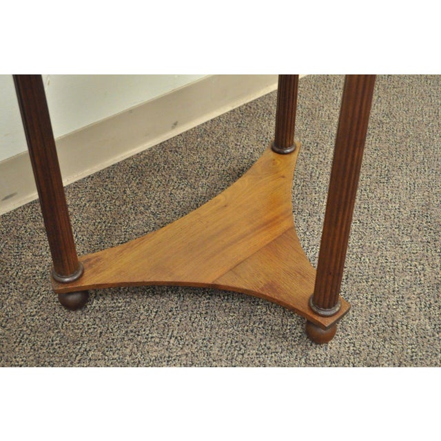 Antique Victorian Mahogany Mother of Pearl Inlay Kidney ...