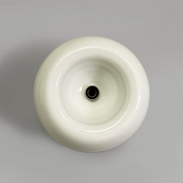 Metal Italian Modern Velella Wall Lamps in Opaline Glass by Achille and Pier Giacomo Castiglioni for Flos, 1970s, Set of 2 For Sale - Image 7 of 15