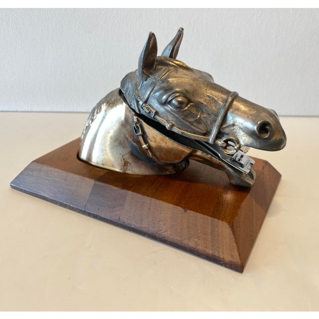 From famous maker Ted Arnold Ltd., a classic equestrian enthusiast desktop item from the mid century, perfect for a 'club...