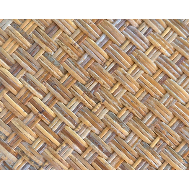 Wood Wicker and Bamboo Planter, 1970s For Sale - Image 7 of 8