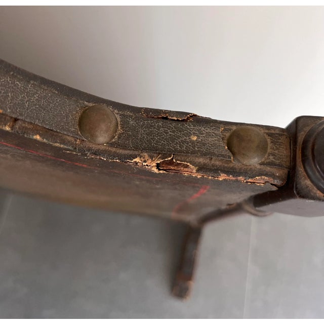 Black Antique Hand Painted Fireplace Screen For Sale - Image 8 of 11