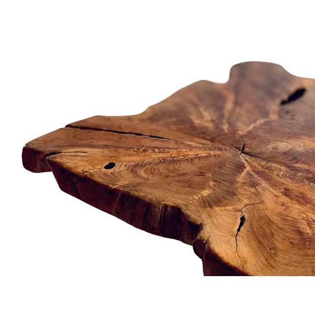 Brown Vintage American Teak Coffee Table, 1970s For Sale - Image 8 of 16