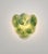 Green Glass Wall Sconces with Acid-Etched Alabaster Glass Discs, 1990s, Set of 2 For Sale - Image 8 of 15