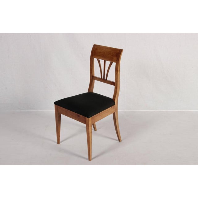 Antique Biedermeier Chairs in Cherry Wood, 1820, Set of 4 For Sale - Image 16 of 18
