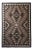 Early 20th Century Vintage Framed Two Grey Hills Navajo Indian Rug, 6.25 X 4.13 Ft For Sale
