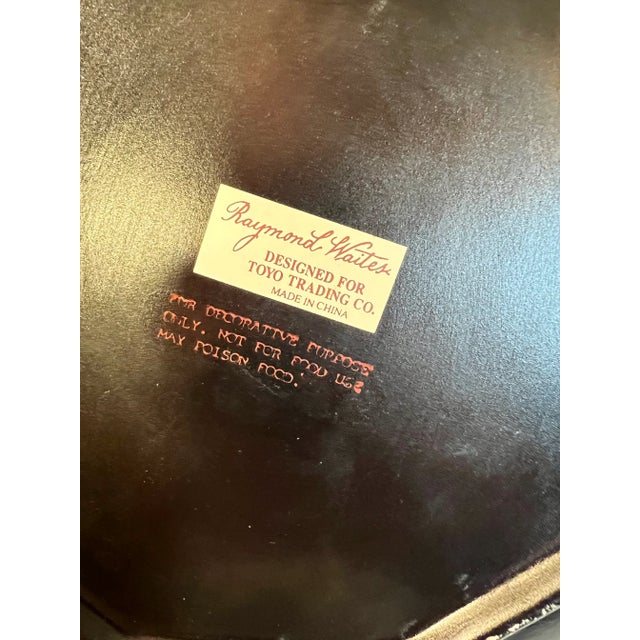 Vintage Double Happiness Decorative Plate by Raymond Waites For Sale In Mobile - Image 6 of 10