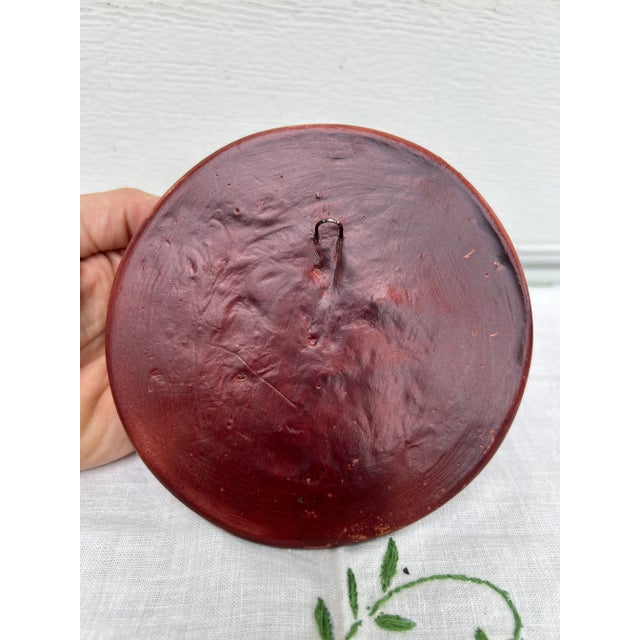 Late 20th Century Plaster Lion Wall Medallion For Sale - Image 4 of 6