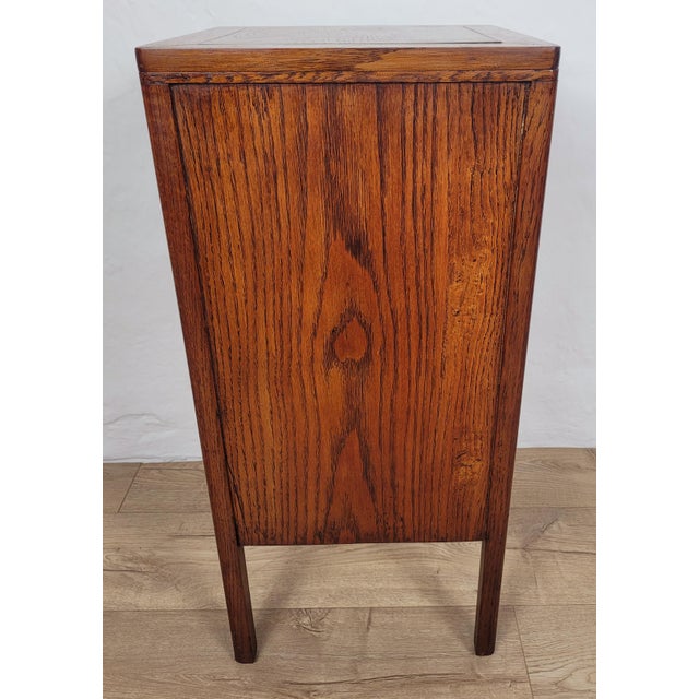 Vintage Bedside Cabinet in Oak, 1960 For Sale - Image 13 of 17