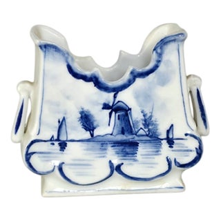 Hand-Molded Ceramic Tulip Vase from Delfter, 1965 For Sale