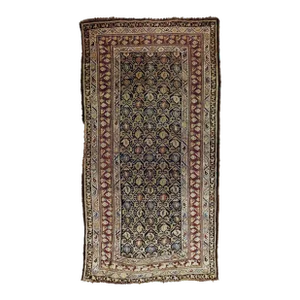 Early 20th Century Antique Hand Made Wool Caucasian Rug