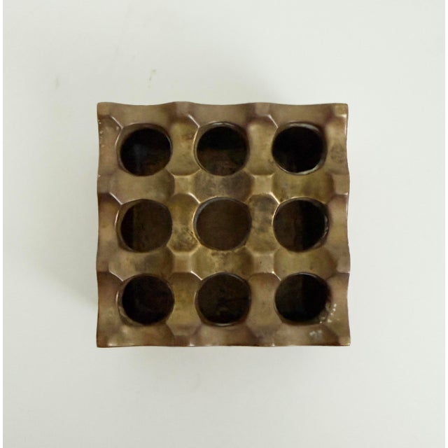 1960s Ultima Ashtray in Brass Attributed to Holger Bäckström and Bo Ljungberg, Mid-20th Century For Sale - Image 5 of 8
