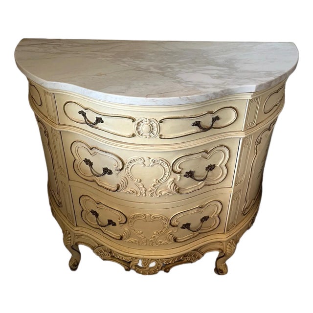 1920s French Provincial Louis XV Bombe Commode For Sale