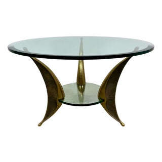 Vintage Bronze Coffee Table by Willy Daro, 1970s For Sale