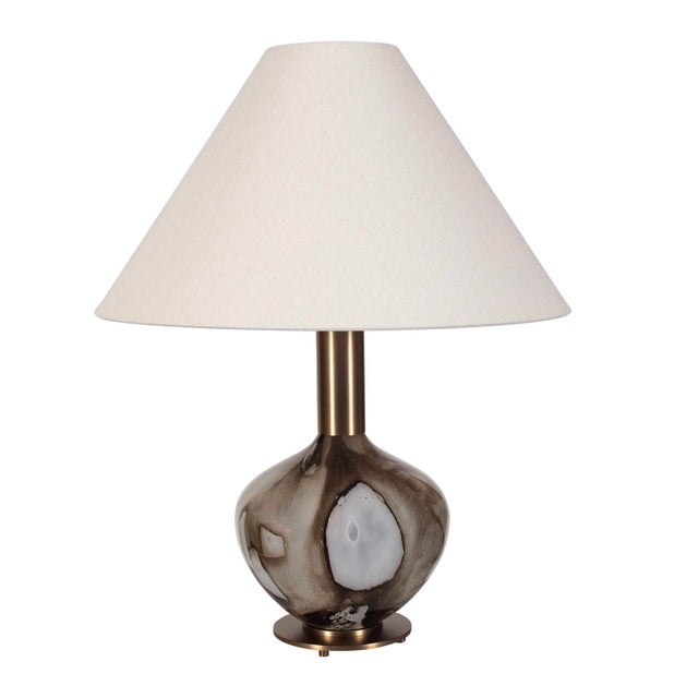2020s Montagu Dark Brown Table Lamp For Sale - Image 5 of 8